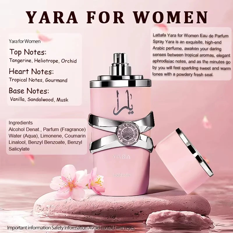 Yara Perfume by Lattafa – Luxury Arabian Fragrance (100ml) - ShopTrendova