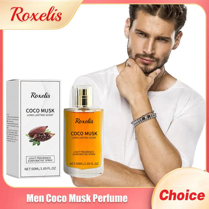 Roxelis Men Coco Musk Cologne – Fresh, Flirty, Charming 50ml - ShopTrendova