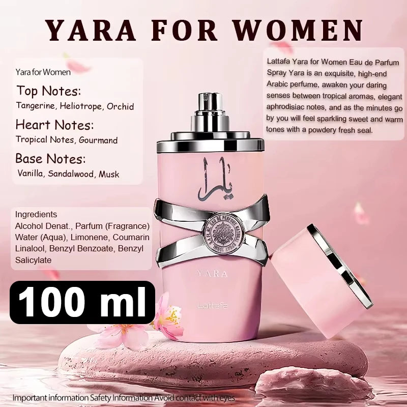 Yara Perfume by Lattafa – Luxury Arabian Fragrance (100ml) - ShopTrendova