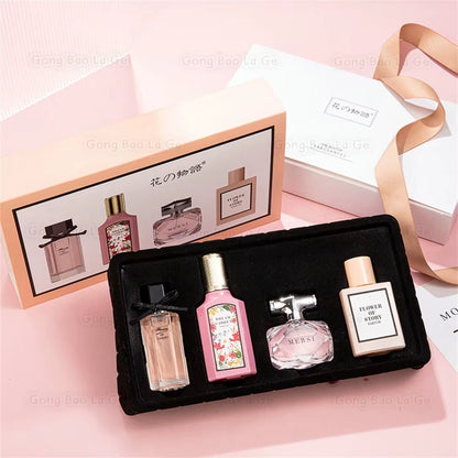 VibePack Floral Essence Gift Set – 4 - Piece 25ml Eau De Parfum & Cologne Collection for Women & Men - ShopTrendova